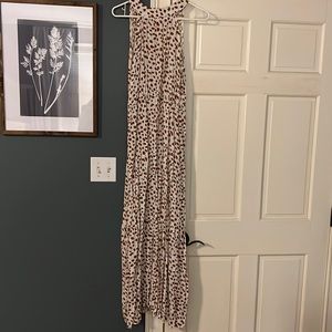 Leopard print maxi dress